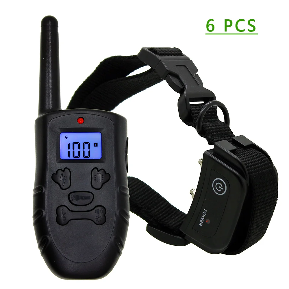 

6 PCs/ Pack Dog Training Collar 100% Waterproof Rechargeable Dog Shock Collar 100G2280