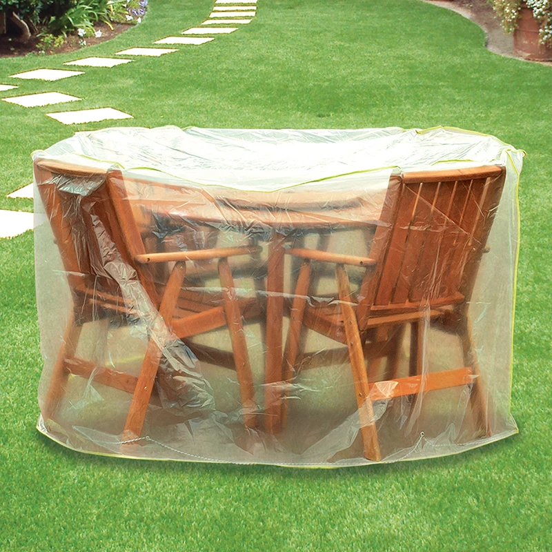 Outdoor Furniture Protection Cover 230x160 h:100 For Table and 6 Chairs, Easy To Use HOMAKS Made In Turkey