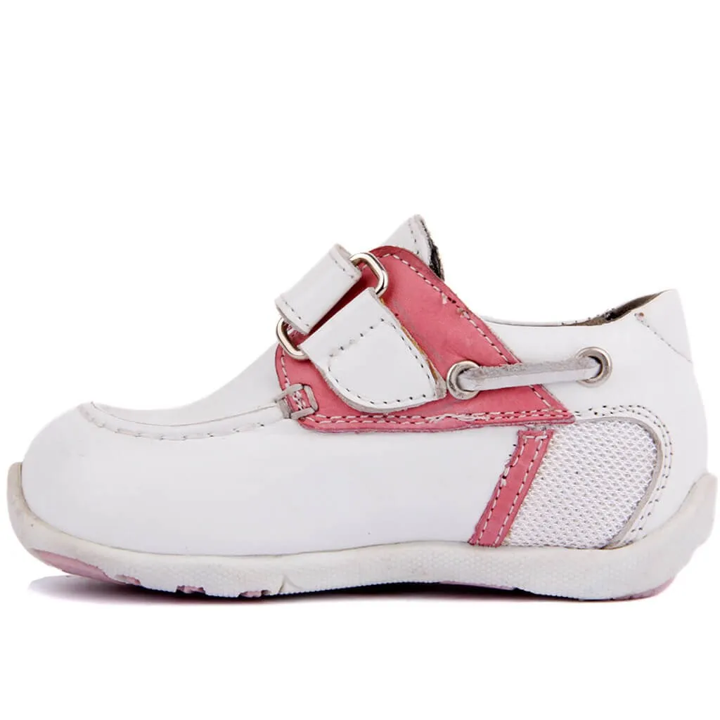 Segel-Lakers Weiß Leder Baby Schuh