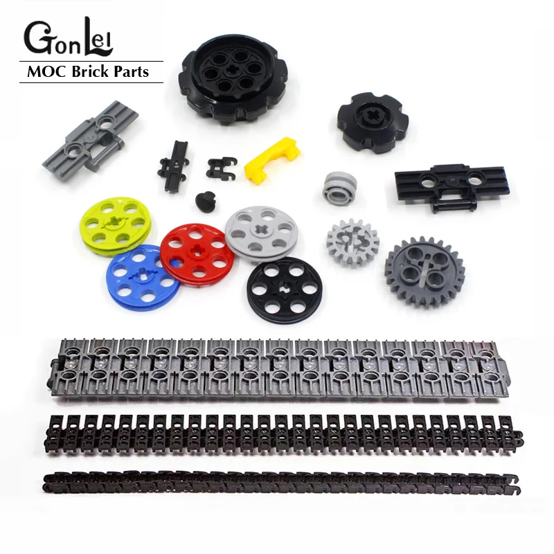 5-100Pcs High-Tech Wedge Belt Wheel/Link Chain/Link battistrada Drive Gear Parts Building Block giocattoli fai da te compatibili con MOCs 14149