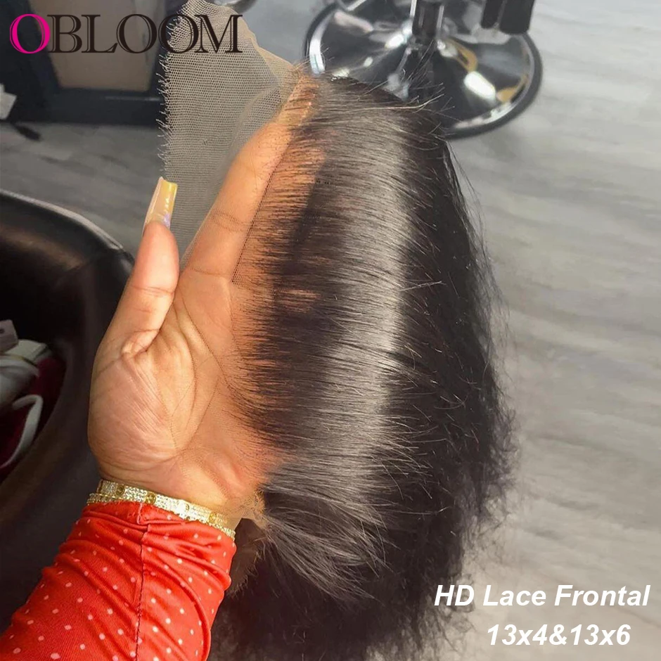 

Real 13x6 HD Lace Frontal Melt Skin Invisible 6x6 5x5 HD Lace Closure Only Pre plucked Ear to Ear HD Lace Brazilian Human Hair