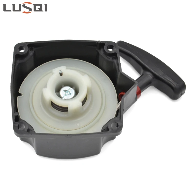 LUSQI-arrancador de retroceso de tracción aplicable a 1E40F-5/40F-5/40-5/44F-5/BG430/CG430/TU43, pieza de reparación de motor de cortacésped, 1/2