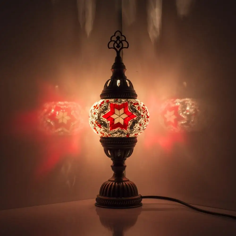 authentic handmade mosaic glass table top lamps Turkish hand made lamp romantic Desk Lamp handcrafted lamp anatolian style lamp