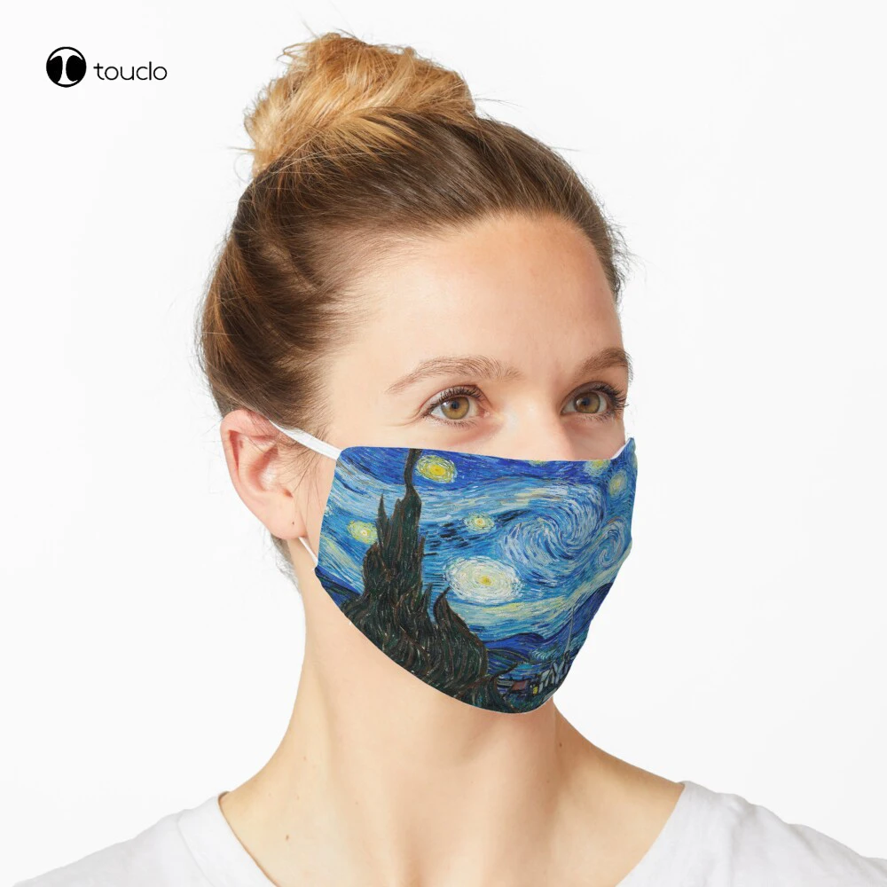 Starry Night Gezichtsmasker Masker Gezichtsmasker Filter Pocket Doek Herbruikbare Wasbare