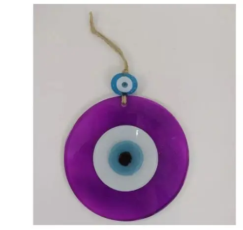 Pink Big Evil Eye 12cm Glass Beads Pendant Charm Turkish Handmade Decor Large Amulet Wall Hanging Talisman Protector goodluck