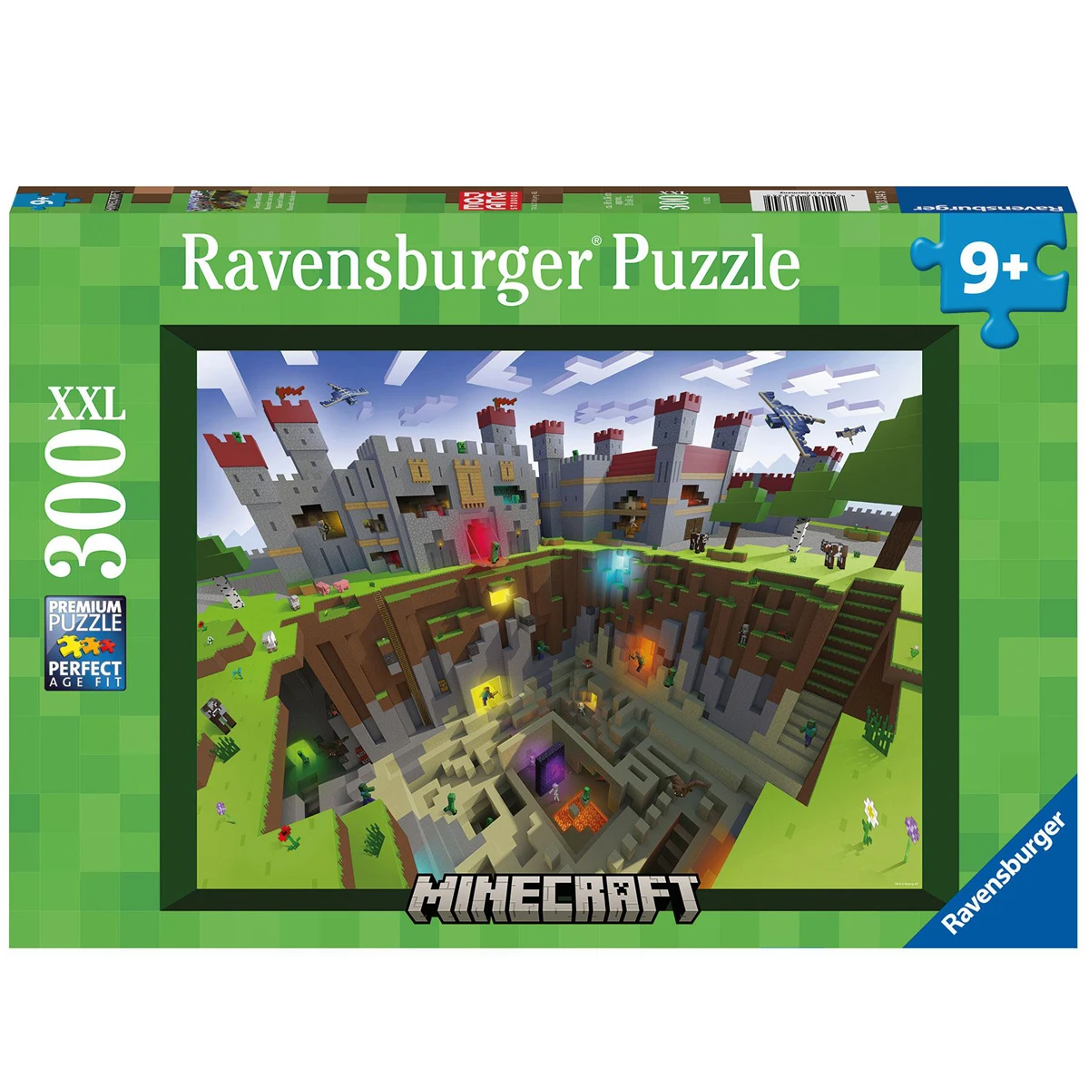 Ravensburger puzzle Minecraft: Cut view 300 pieces XXL, original, toys, boys, girls, gifts, collector, shop, new, games, family, puzzle