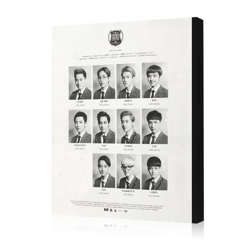 EXO M XOXO Album Chinese Version Wu Yifan Kris Luhan Male Singer Team Pop Music 1 CD Box Set