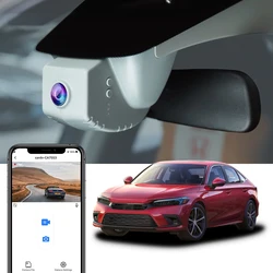 Fitcamx 4K Dashcam for Honda Civic 11th Gen 2022-2026 Sedan/Hatchback/Si, for Acura Integra & ADX 2025 2026, OEM Style, WiFi APP