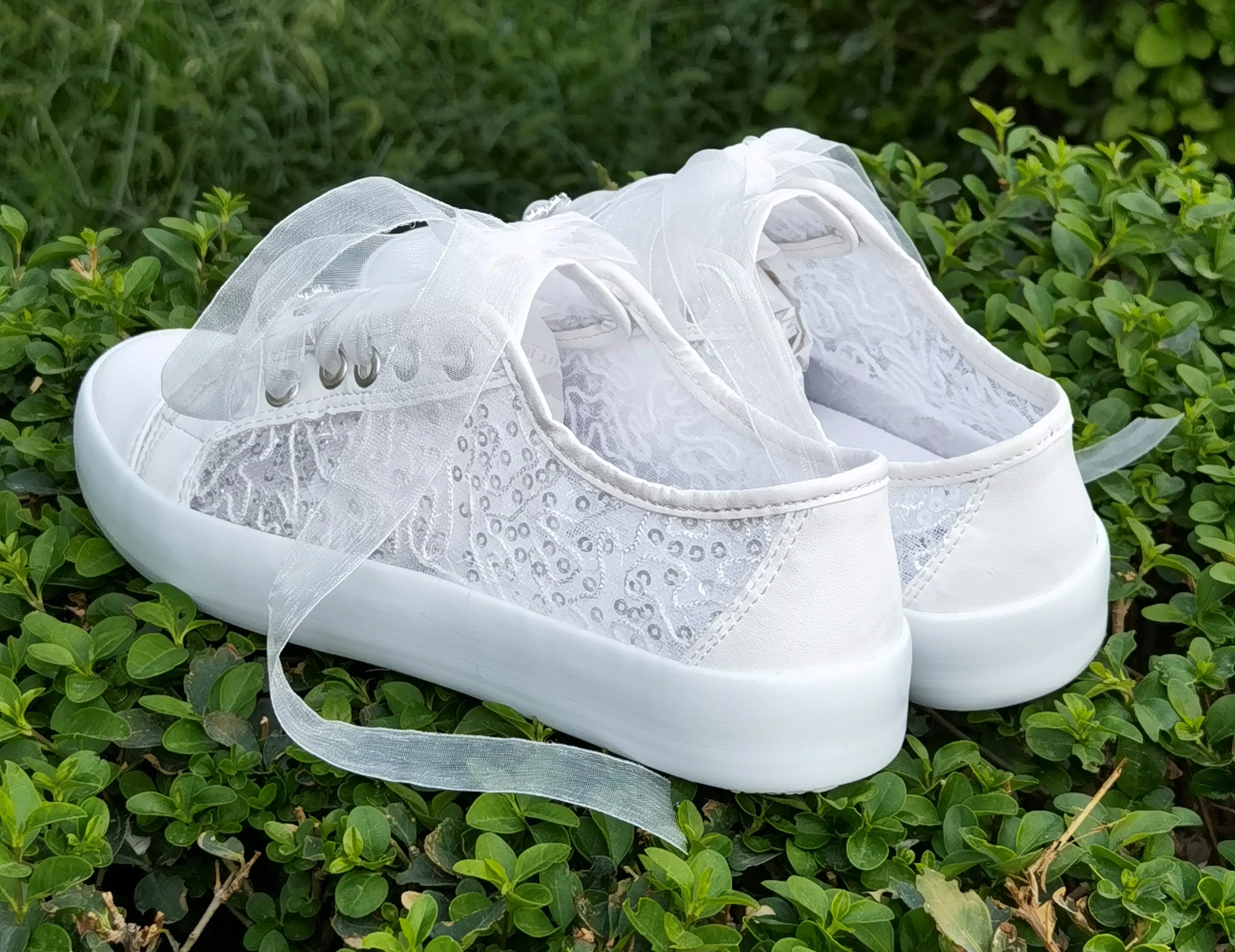 Bridal Shoes 2022 Canvas Lace Sports Bridal Wedding Shoes Sports Bridal Shoes White Women Bridal Sports Shoes Lace Bridal Shoes