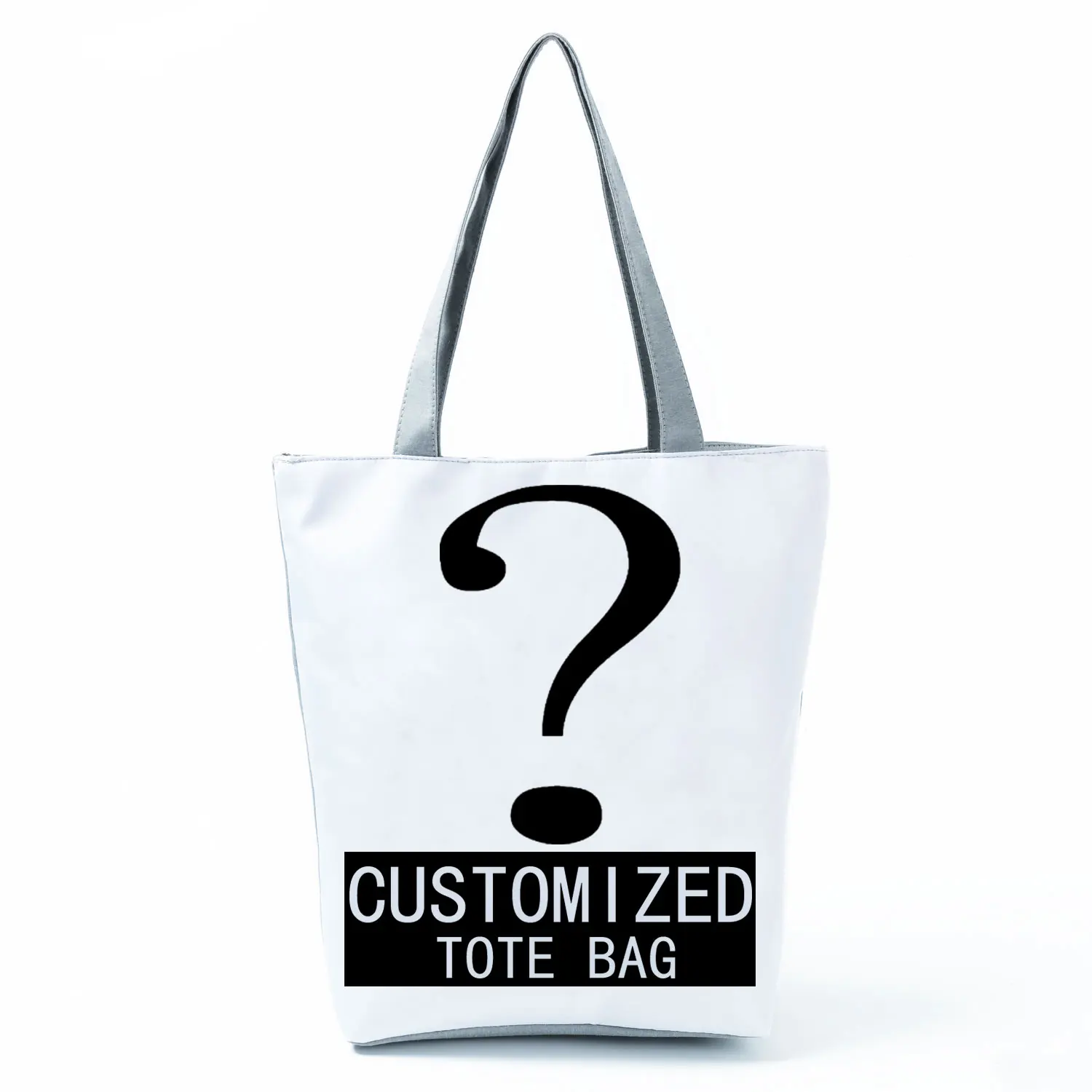 Personal Customized Women Tote Bag With Print Logo Custom Your Pictures Shopping Bags DIY Hand Shoulder Bag Eco Reusable Handbag