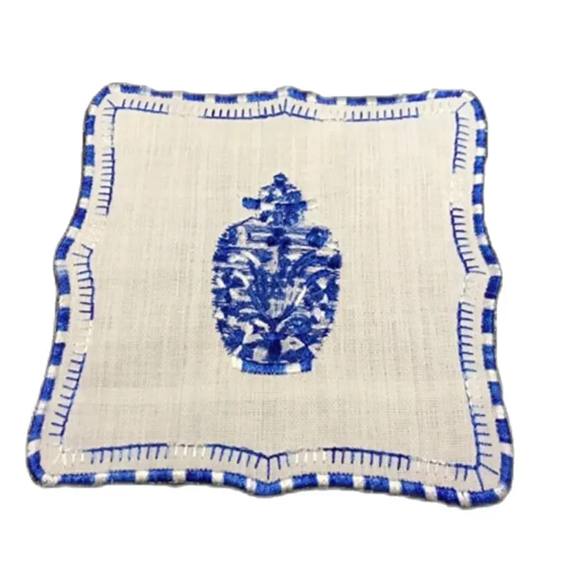 Table napkins  Tea Embroidered Cocktail 6 Pieces  Home Decoration Coffee Tea Presentation of Zamzam Women Table Napkins Elegant