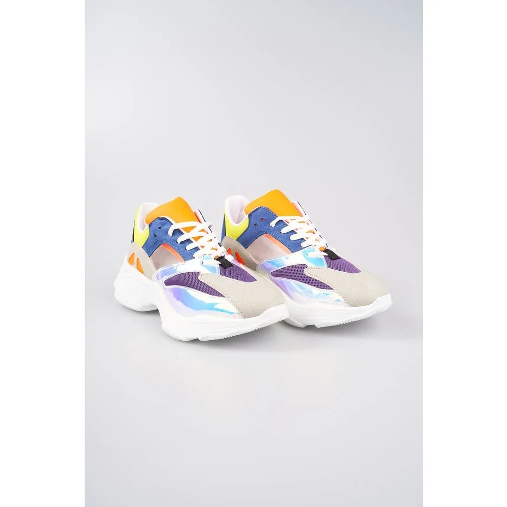 New Fashion Vulcanize Women's Sneakers Casual Vulcanized Women Sneakers with Hologram Stripe with Multicolor Sneakers