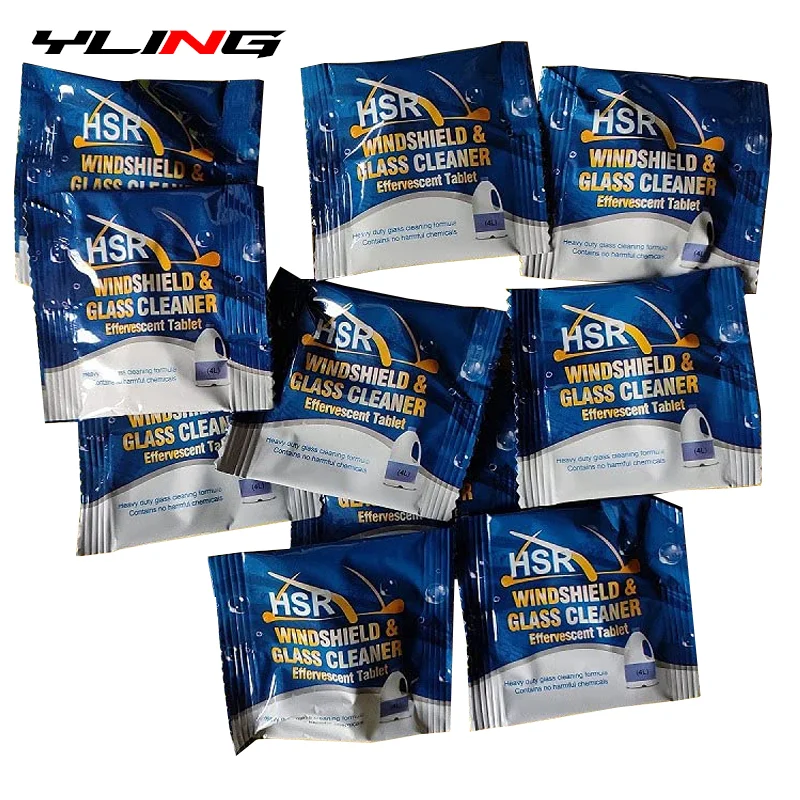 Car Window Cleaner Wiper Tablet Washer Fluid Effervescent Glass Tablet Windshield Washer Pills Pellet Car Glass Accessories