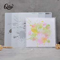 Stencil Water Spray Spatter Layering Stencils Background Scrapbooking Embossing DIY Card Craft Texture Decorative Template Dies