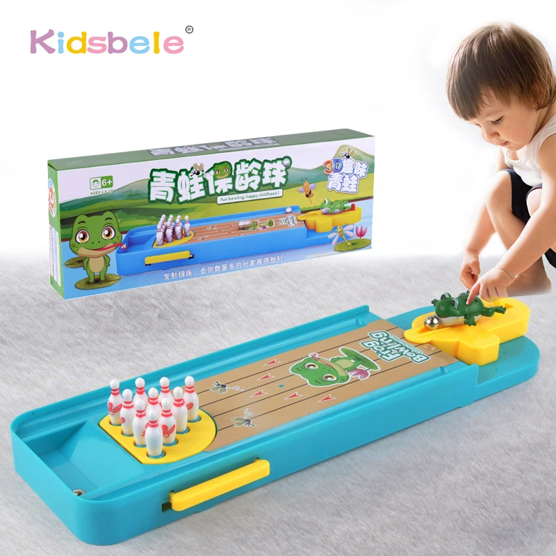 Mini juego de bolos de escritorio para niños, juguete divertido de mesa interactivo para padres e hijos, juego deportivo de interior, regalo