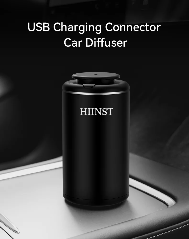 HIINST Car Air Freshener Adjustable Aroma Diffuser Aromatherapy Scent with USB Rechargeable