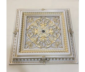 DECOGOLD Decorative Square Design Ceiling Medallion  For Chandelier 72x72cm