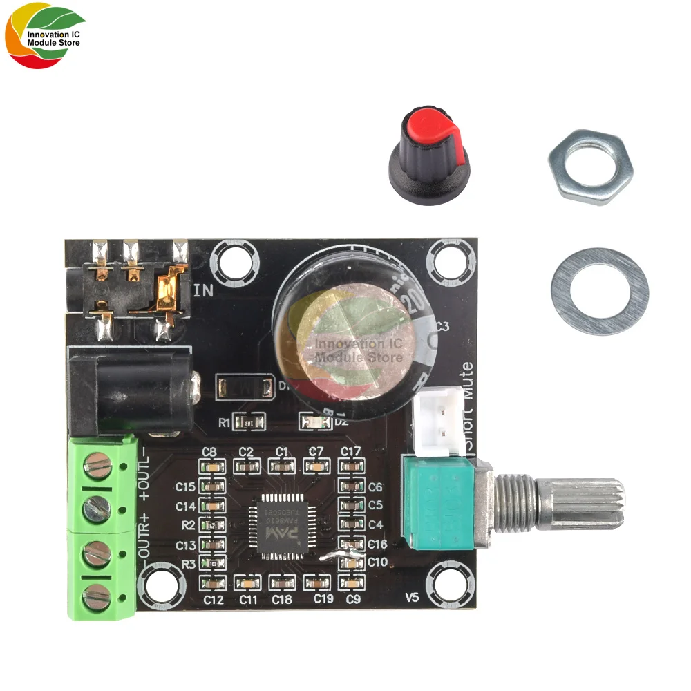 XH-M120 PAM8610 Class D Digital Bi-amp Audio Power Amplifier Board Dual-channel 12V 2X15W Stereo Audio Volume Control Module