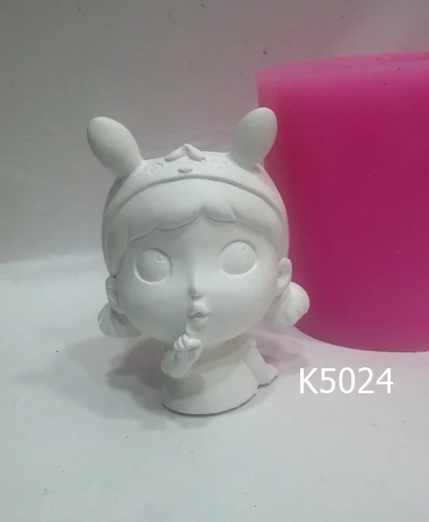 

Bunny girl flower pot silicone mold diy,clay,flower,ornament,decor,decoration,home decor,handmade,modelling,cake,pastry,home