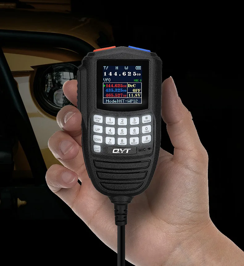 Wholesale car radio station talkie walkie quad band transceiver communication vhf uhf ham intercom mini Antenna  digital work