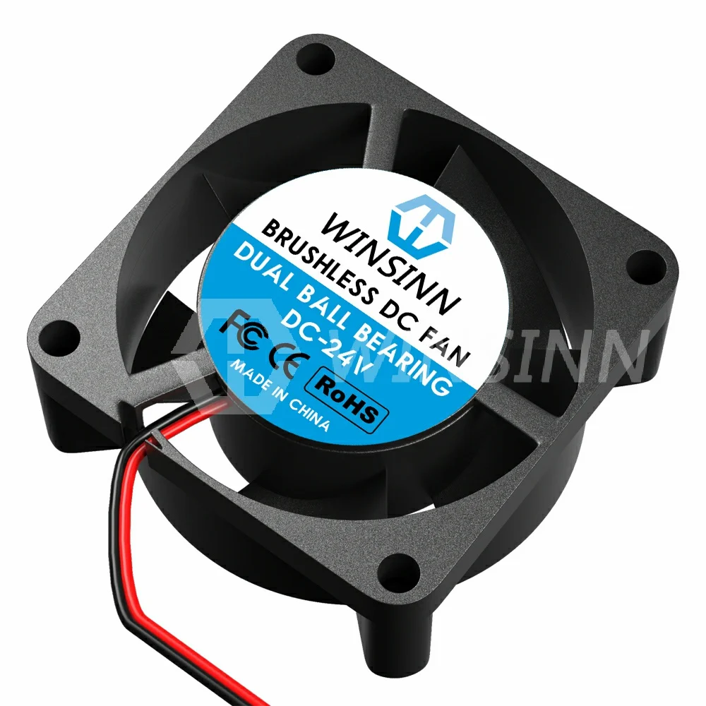 WINSINN 2510 25mm Fan DC 5V 12V 24V  Hydraulic / Dual Ball Bearing Brushless Cooling 25x10mm 2PIN [5-Pack]