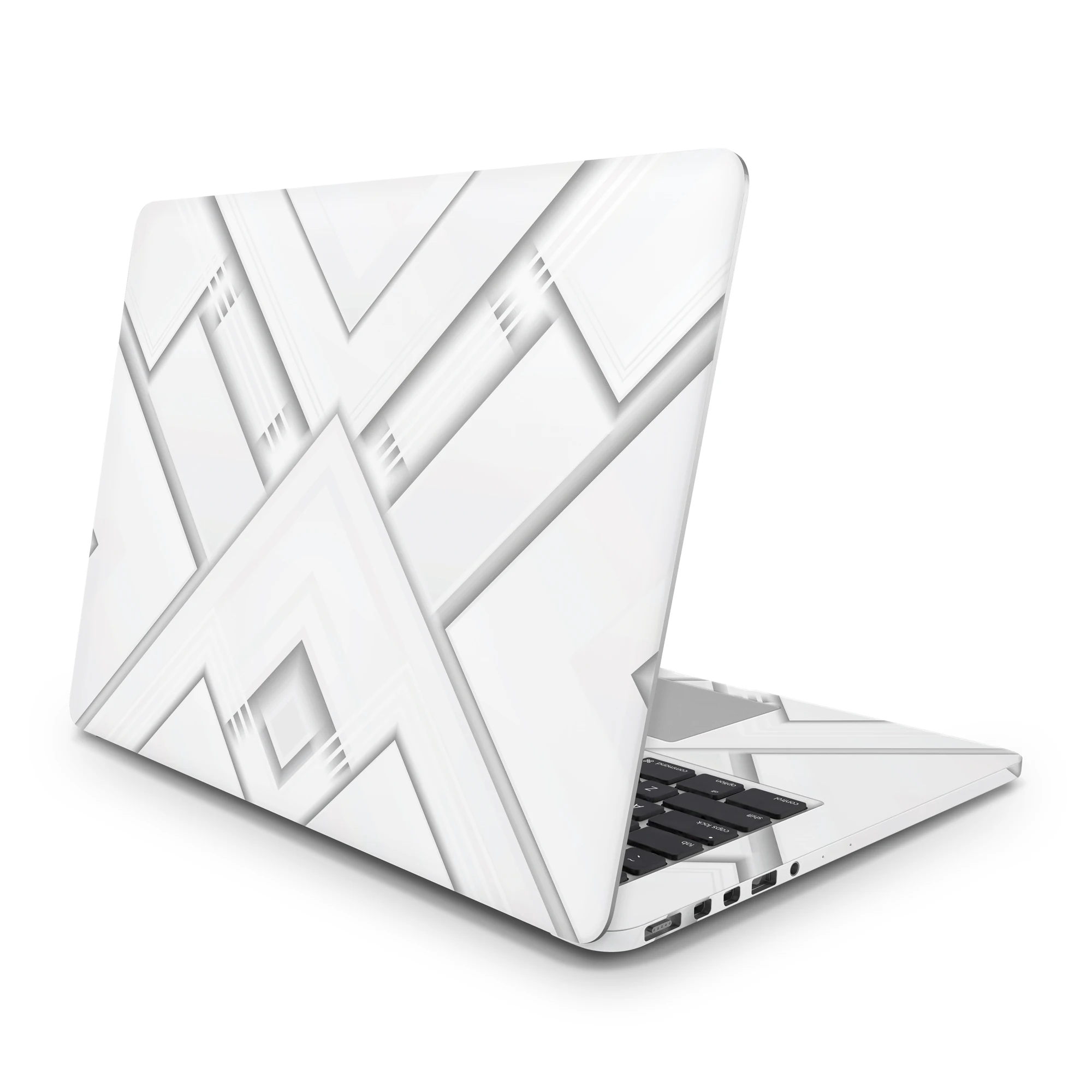 

Sticker Master Olygonal White Text Laptop Vinyl Sticker Skin Cover For 10 12 13 14 15.4 15.6 16 17 19 " Inc Notebook Decal For Macbook,Asus,Acer,Hp,Lenovo,Huawei,Dell,Msi,Apple,Toshiba,Compaq