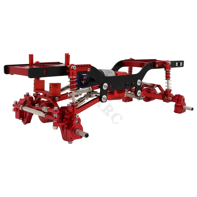 Mn Volledige Metalen Frame Chassis Kit Shock Trekstang Met Cnc Portal As Voor 1/12 Mn MN98 D90 D91 D99 d99S MN90 Rc Car Upgrade Onderdelen