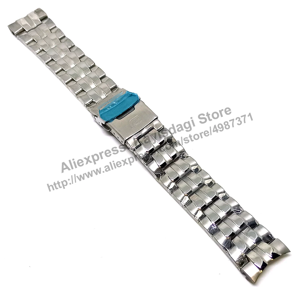 

22mm Steinless Steel Watch band / strap comp. Casio Edifice EF-550 , EF-550D , EF-550RBSP