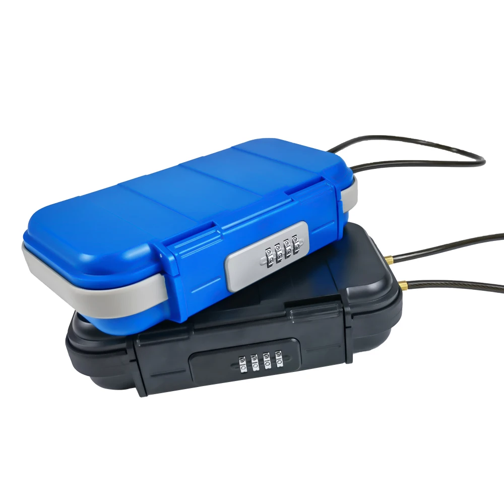 Waterproof Dry Box Protective Micro Case Lockable Travel Safe Airtight Tackle Organization with Steel Shackle