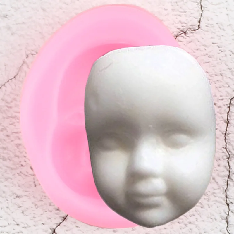 2020 New 1Pc DIY Girl Face Silicone Mold Fondant Molds Cake Decorating Tools Woman Mask Gumpaste Mould Polymer Clay Resin Molds