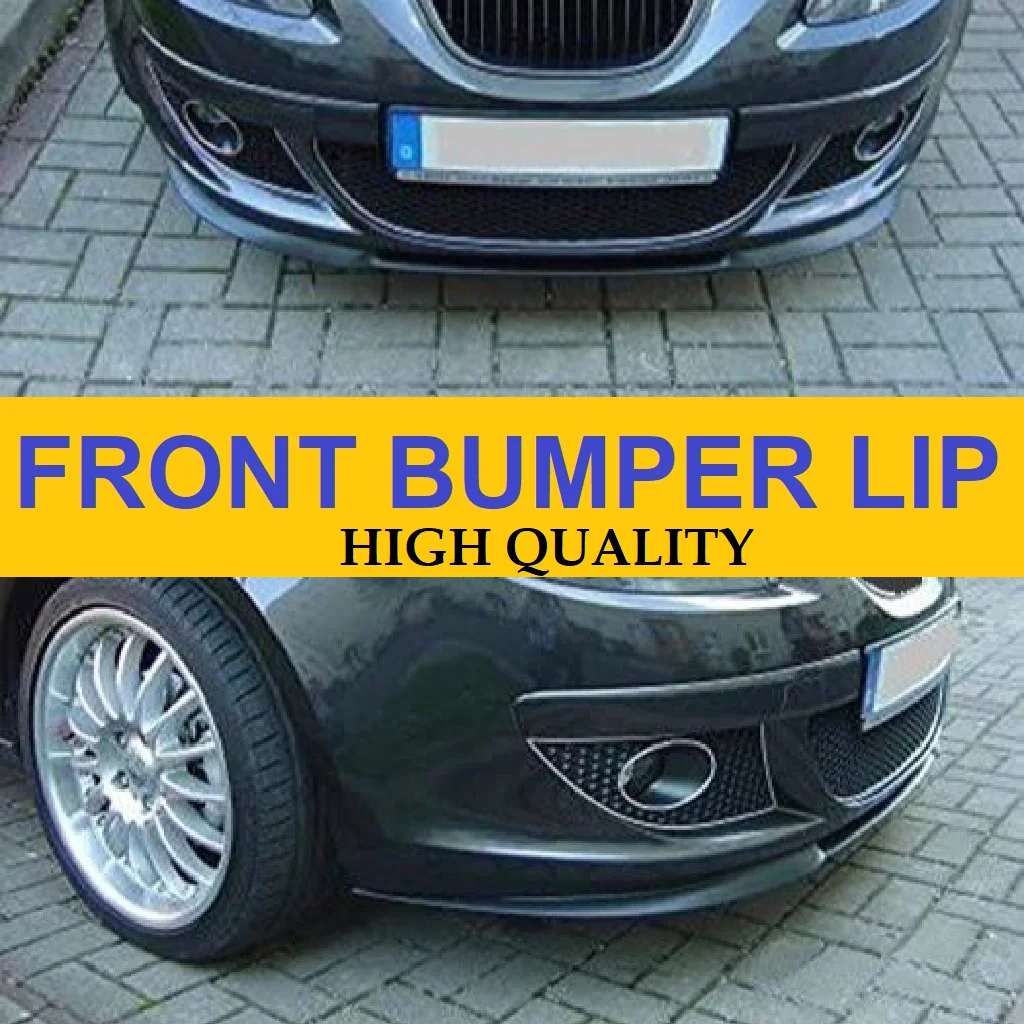 For Seat Leon MK2 1P CUPRA R FRONT SPOILER LIP Euro Spoiler Lip Universal 3 PCs Body Kit Splitter Car Accessories