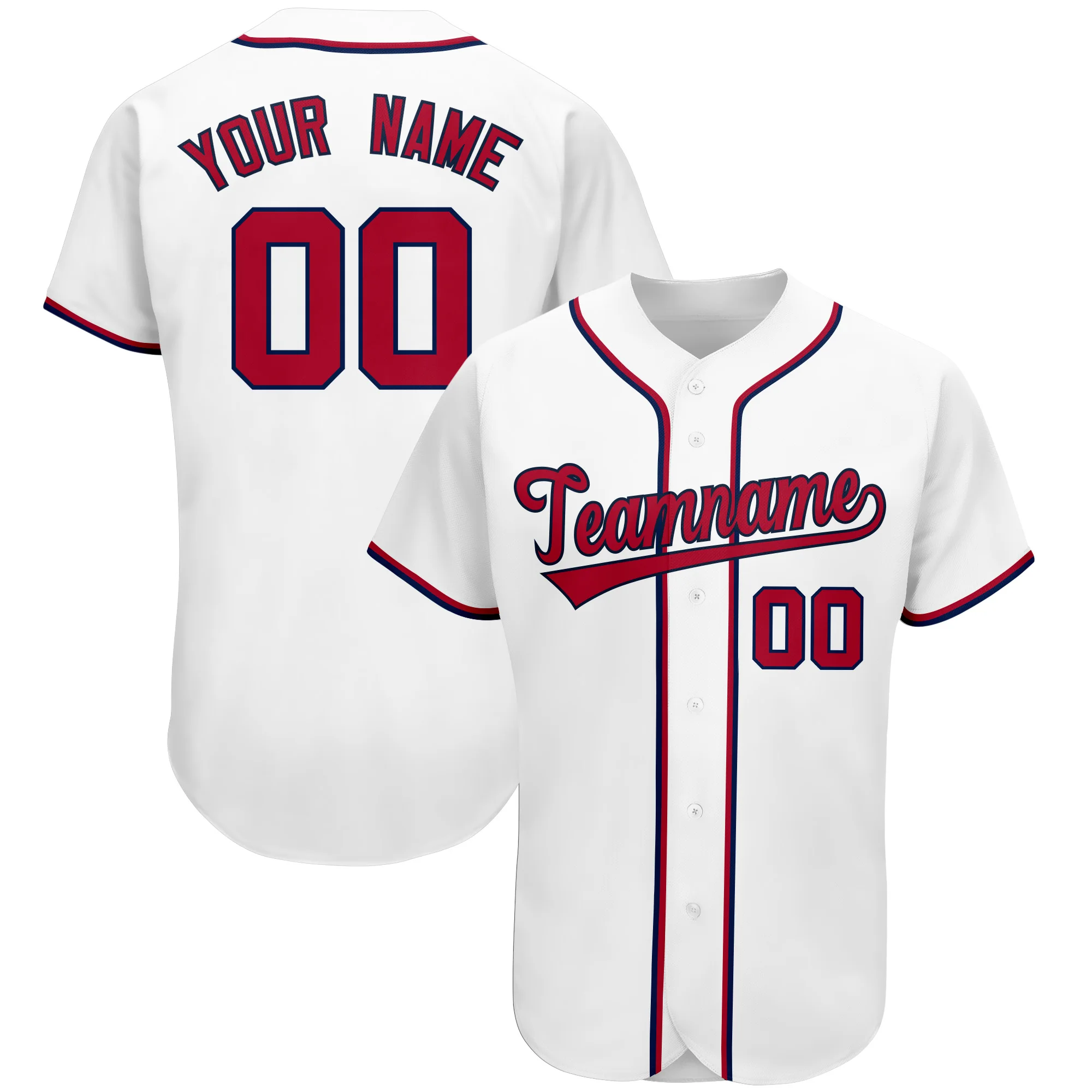 Custom Baseball Jersey Printed Team Name Numbers Design Your own Button-down Team Tee Shirts for Men/Kids Awesome Birthday Gift