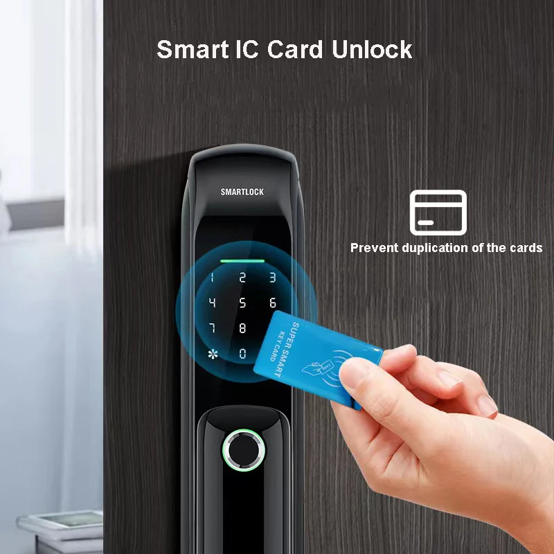 New App Smart Door Lock Bluetooth Tuya Wifi Fingerprint Smart Card fechadura eletronica Home Office Intelligent Digital Lock