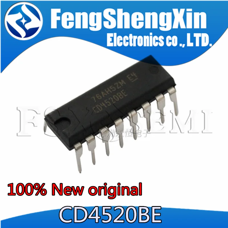 

100pcs New original CD4520BE CD4520 DIP-16 Counter divider IC