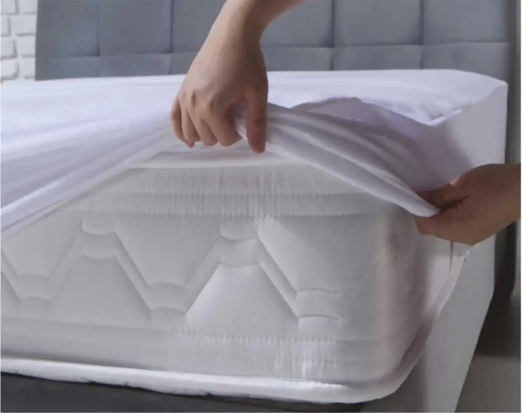 

All Size Waterproof White Fitted Undersheet Mattress Cover Luxury Terry Cloth Mattress Protector Sheet On Elastic High-Quality