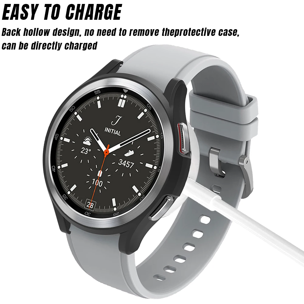 Case for Samsung Galaxy Watch 4/6 Classic 43mm 47mm 42mm 46mm PC Matte Cover for Galaxy Watch 4/5/6 40MM 44MM Protective Bumper