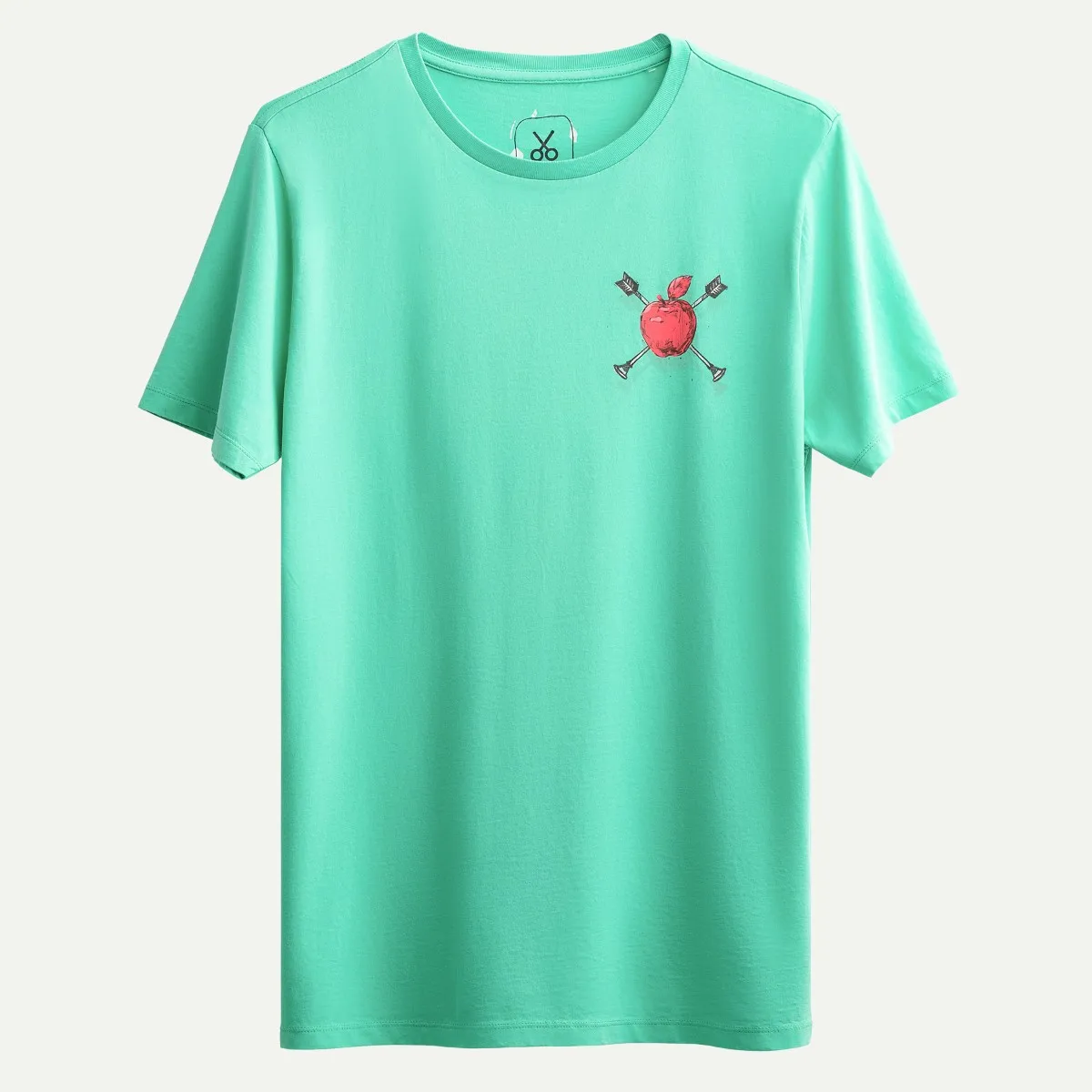 Apple Printed 100 Cotton Combed First Quality Soft Fabric Kaft Brand Unisex T-Shirt