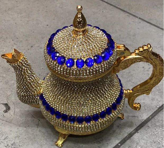 

Saworovski Coated Metal Tea Serving Lux Teapot