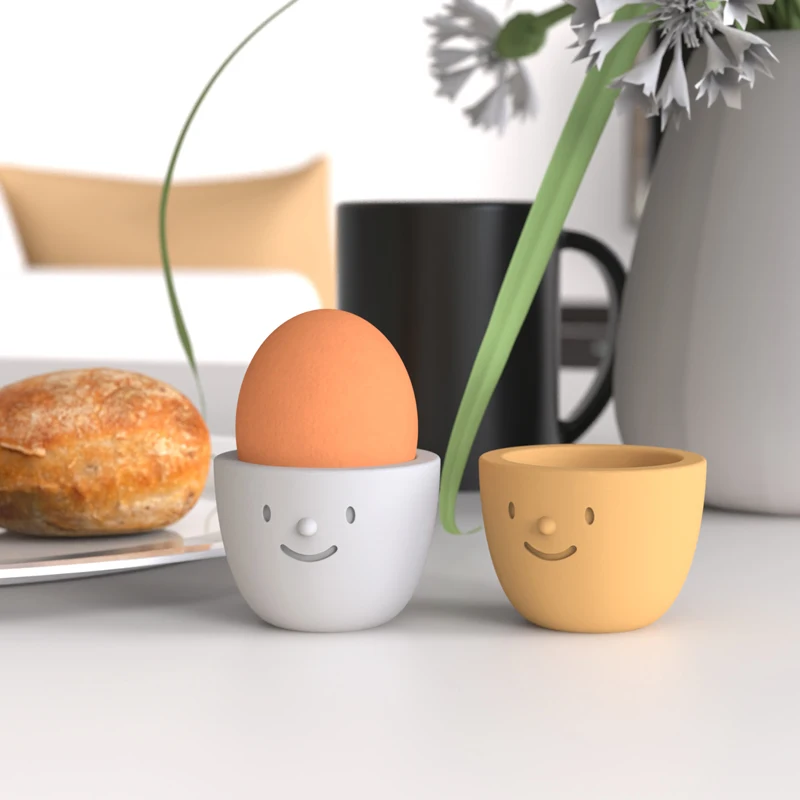 

Concrete Egg Tray Silicone Mold Creative Cute Smiling Face Cement Cup Holder Mold restaurant Tabletop Supplies Decoration Molds