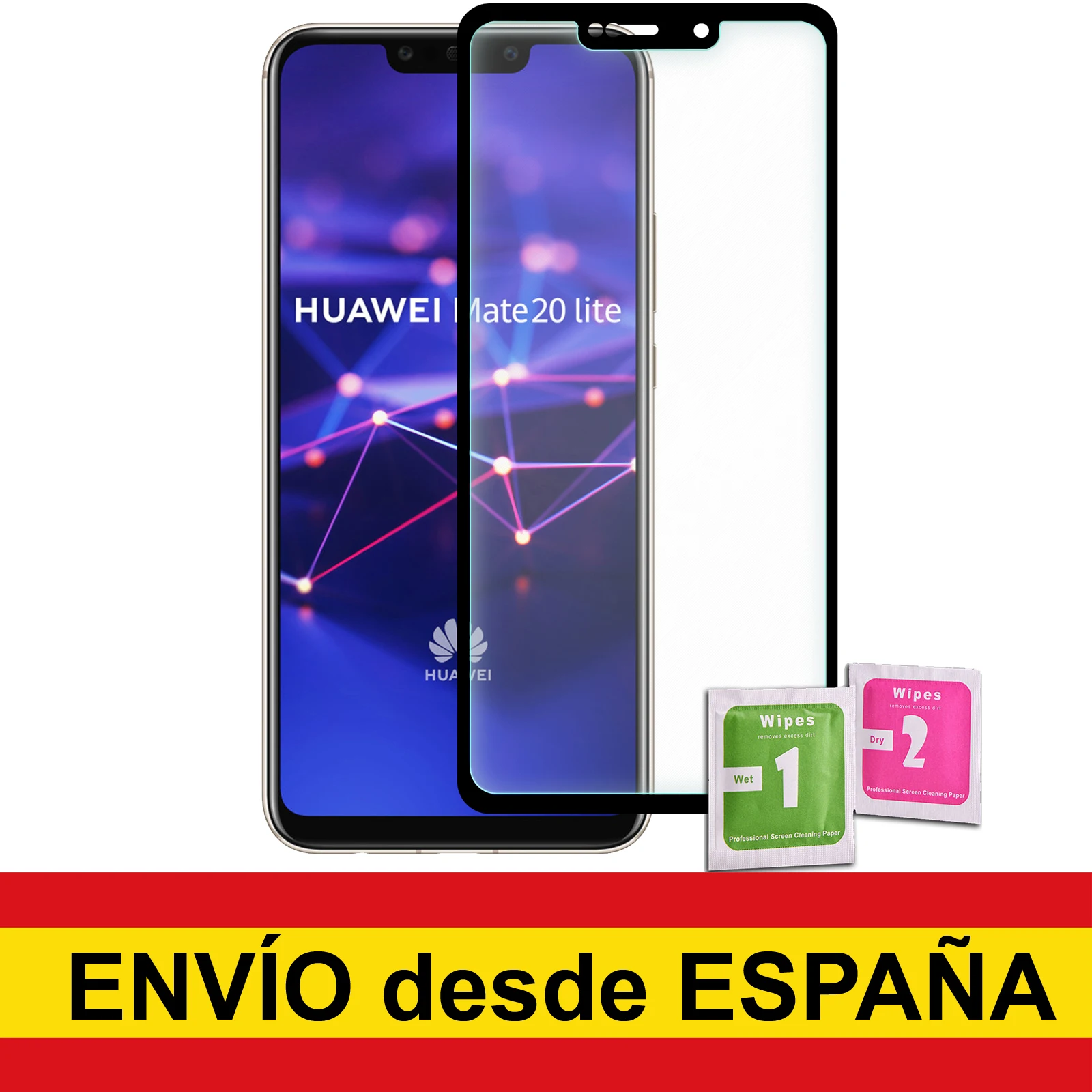 Tempered Glass Protector HUAWEI MATE 10 LITE/20 LITE Full Black