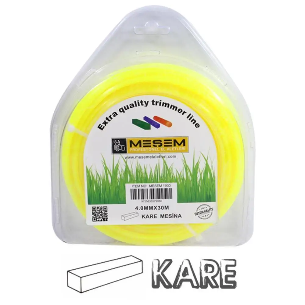 Meşem Round-Square Serrated Line Scythe All Types Lawn Mower Line Motorized Scythe Line