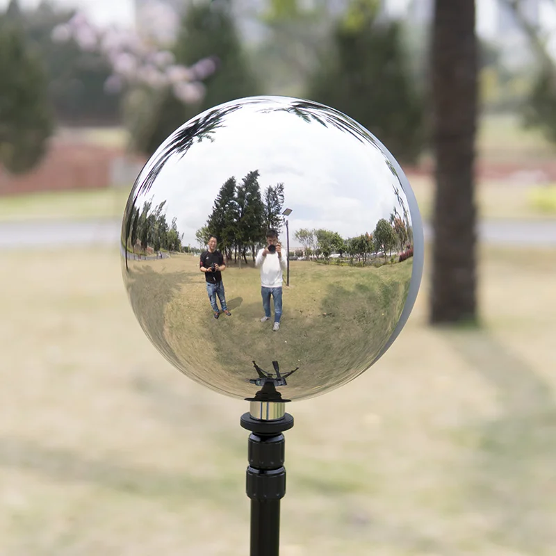 25cm Hoch Poliert Edelstahl Kugel 18% Reflektierende Halb Grau Und Chorme Ball Hdri Vfx Für Film Und Fernsehen schießt
