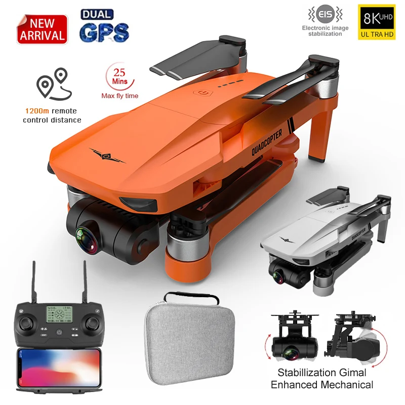 New KF102 GPS Drones With Camera HD 4k Profesional FPV 2-Axis Gimbal Quadcopter Brushless RC Dron VS SG906