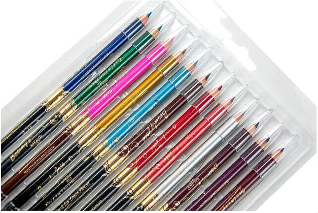 12 Colors Pencil Form  Natural Kohl- Eyeliner  Called Also Surme