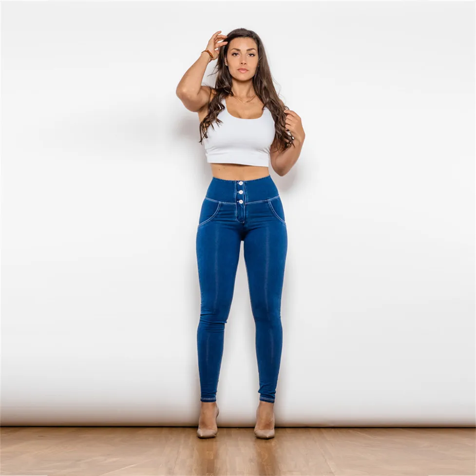 Shascullfites Melody Jeans a vita alta Stretch Jeans Sexy di nuova moda pantaloni femminili Shapewear traspiranti primavera autunno