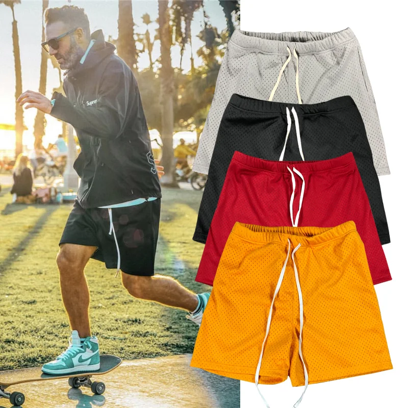 

GITF Mens Gym Training Shorts Men Sports Casual Clothing Fitness Workout Running Grid quick-drying compression Shorts Athletics