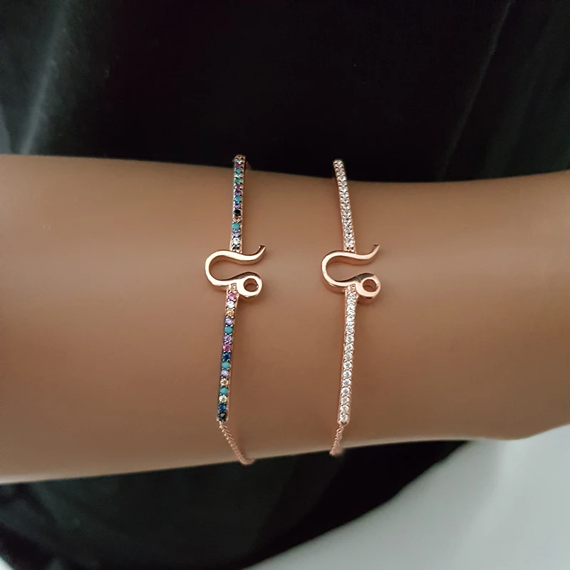 Leo Bracelet Horoscope Bracelet Star Sign Bracelet 925 Silver Roese Gold Zodiac Bracelet