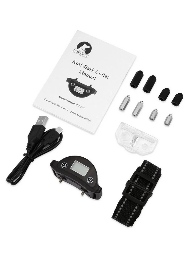 

12PCs/Pack No Barking Dog Training Humane Vibration Collar A5 Rechargeable Anti Bark Collar DHLSP