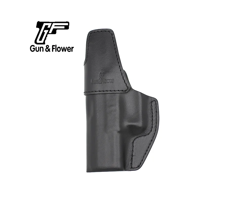 Genuine Leather Holsters Fit CZ P10C Pistol In Waist Band Right Handed Concealment Gun Holders Gunflower