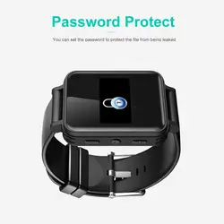 V81 Voice Activate Covert Digital Voice Recorder Watch Hidden Music Player Pedometer Smart Wristband Stealth Dictaphone